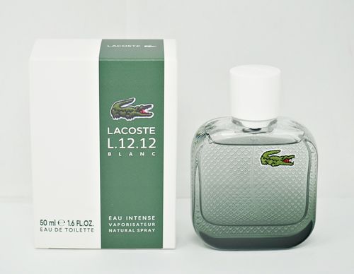 Lacoste Eau de L.12.12 Blanc Eau Intense Cologne for Men - Eau de Toilette Spray 1.6 oz