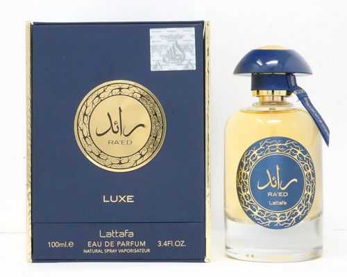 Lattafa Raed Luxe Gold Cologne for Men - Eau de Parfum Spray 3.4 oz