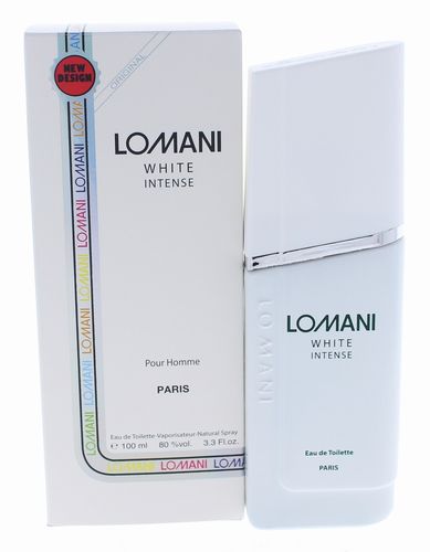 Lomani White Intense Cologne for Men - Eau de Toilette Spray 3.3 oz