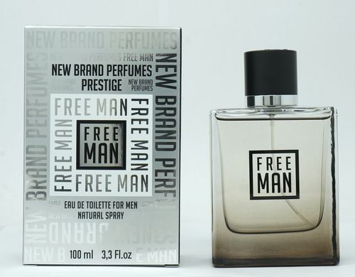 New Brand Free Man Cologne for Men - Eau de Toilette Spray 3.3 oz