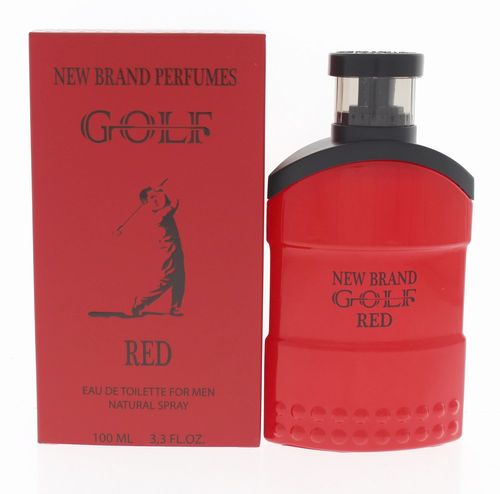 New Brand Golf Red Cologne for Men - Eau de Toilette Spray 3.3 oz