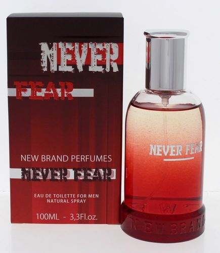 New Brand Never Fear Cologne for Men - Eau de Toilette Spray 3.3 oz