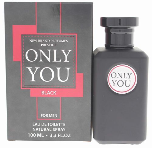 New Brand Prestige Only You Black Cologne for Men - Eau de Toilette Spray 3.3 oz