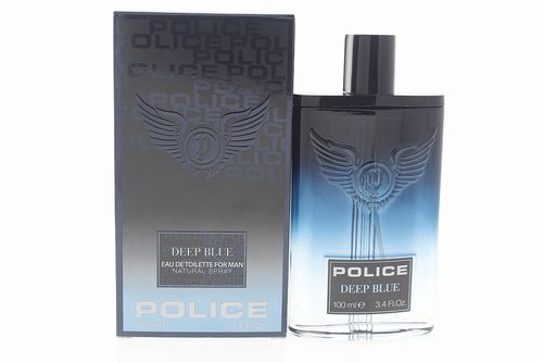 Police Deep Blue Cologne for Men - Eau de Toilette Spray 3.4 oz