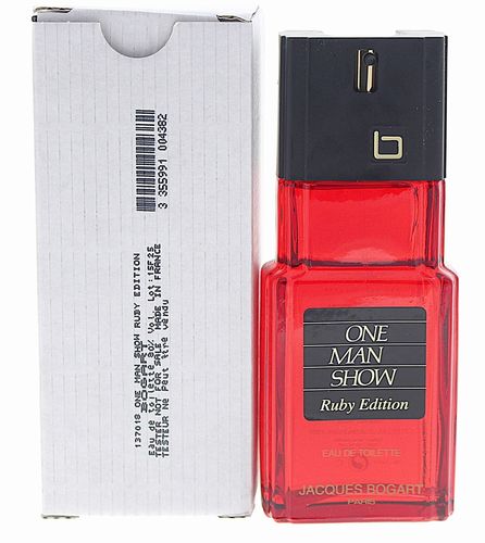 One Man Show Ruby Edition Cologne for Men - Eau de Toilette Spray TESTER 3.3 oz