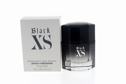 Paco Black Xs Cologne for Men - Eau de Toilette Spray TESTER 3.4 oz