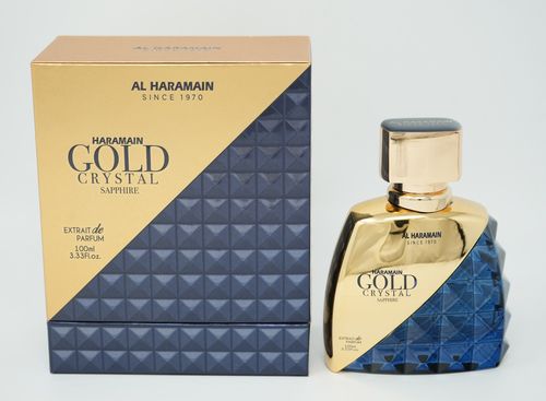 Al Haramain Gold Crystal Sapphire Perfume for Women - Eau de Parfum Spray 3.33 oz