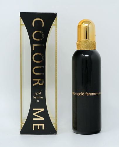 Milton-Lloydcolour Me Femme Gold Perfume for Women - Eau de Parfum Spray 3.4 oz