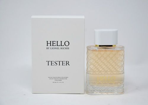 Lionel Richie Hello Perfume for Women - Eau de Toilette Spray TESTER 3.4 oz