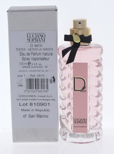 Luciano Soprani D Moi Perfume for Women - Eau de Parfum Spray TESTER 3.4 oz