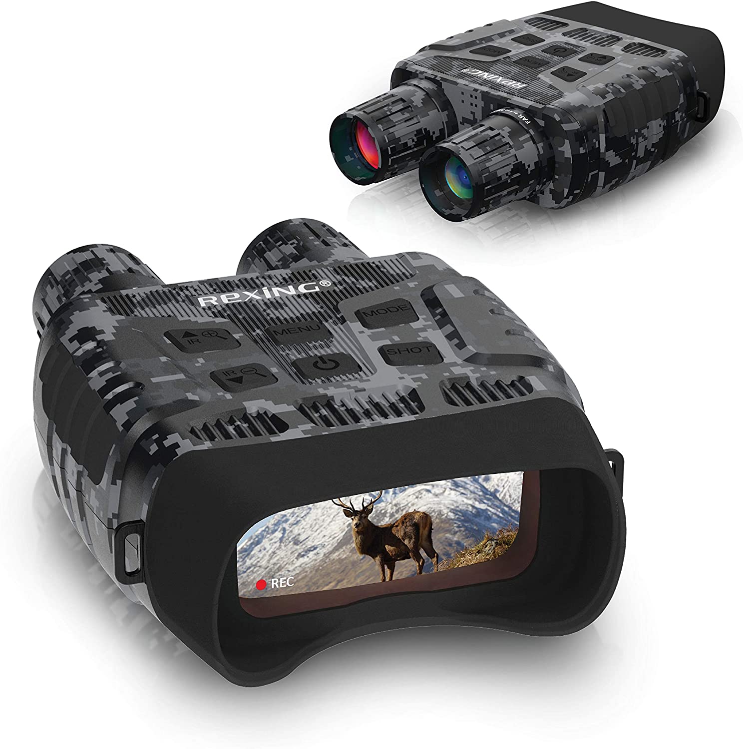 Rexing B1 (Digital Camo) Night Vision Goggles Binoculars (Open Box - Final Sale)