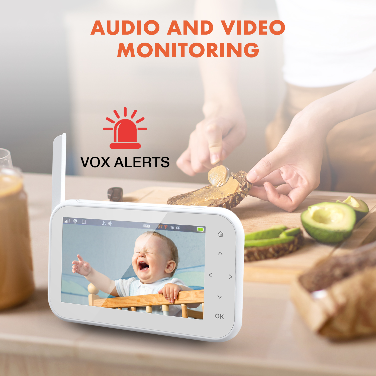 Rexing BM1 + Free Extra Add-on Baby Camera, Baby Monitor w/ Recording Capabilities 720p Video/Audio