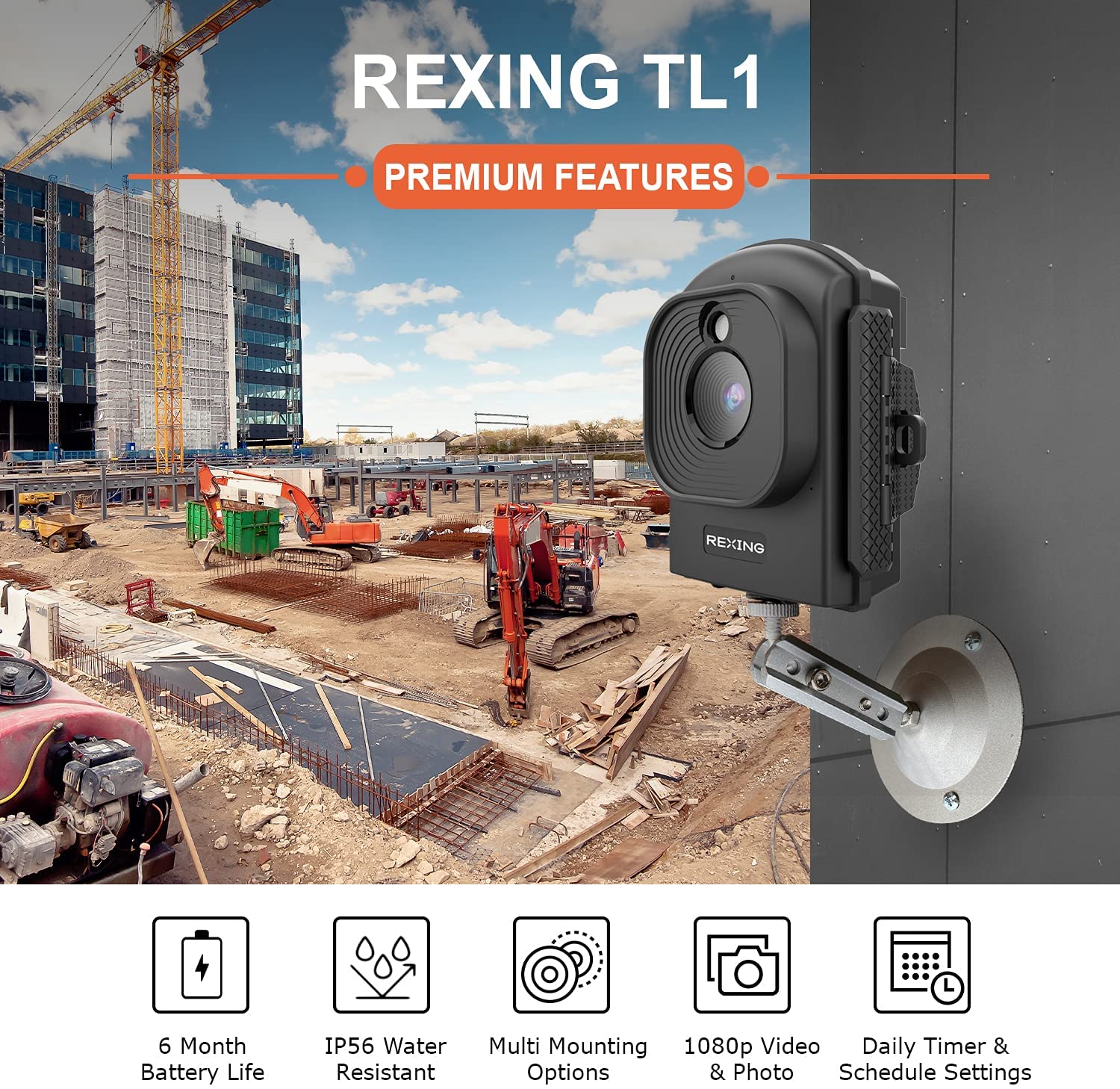 Rexing TL1 Time-Lapse Camera 1920×1080 Full HD