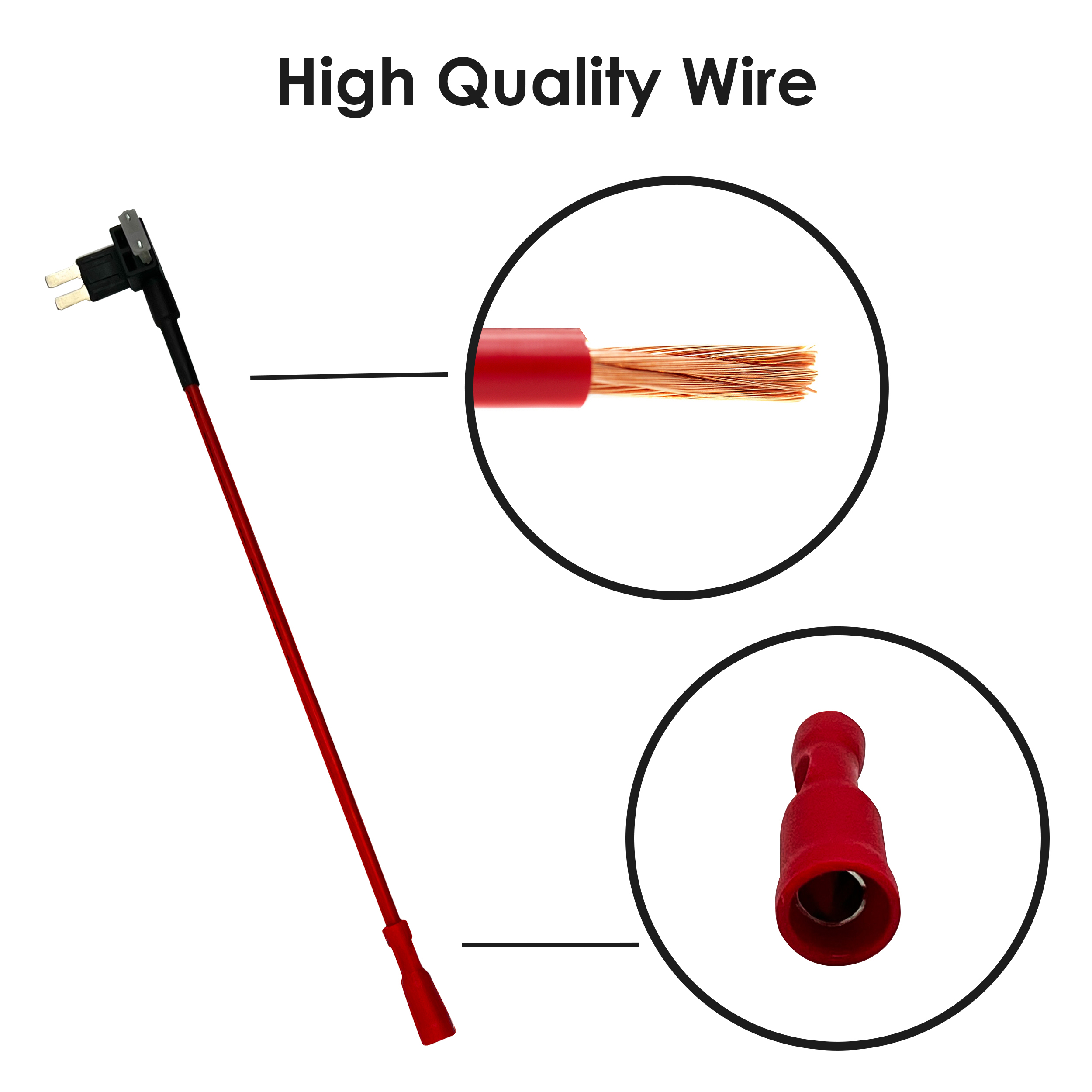 Rexing Fuse Tap and Add-a-Circuit Adapter with LP-mini, Mini Fuse, Micro2 blade fuse adapters