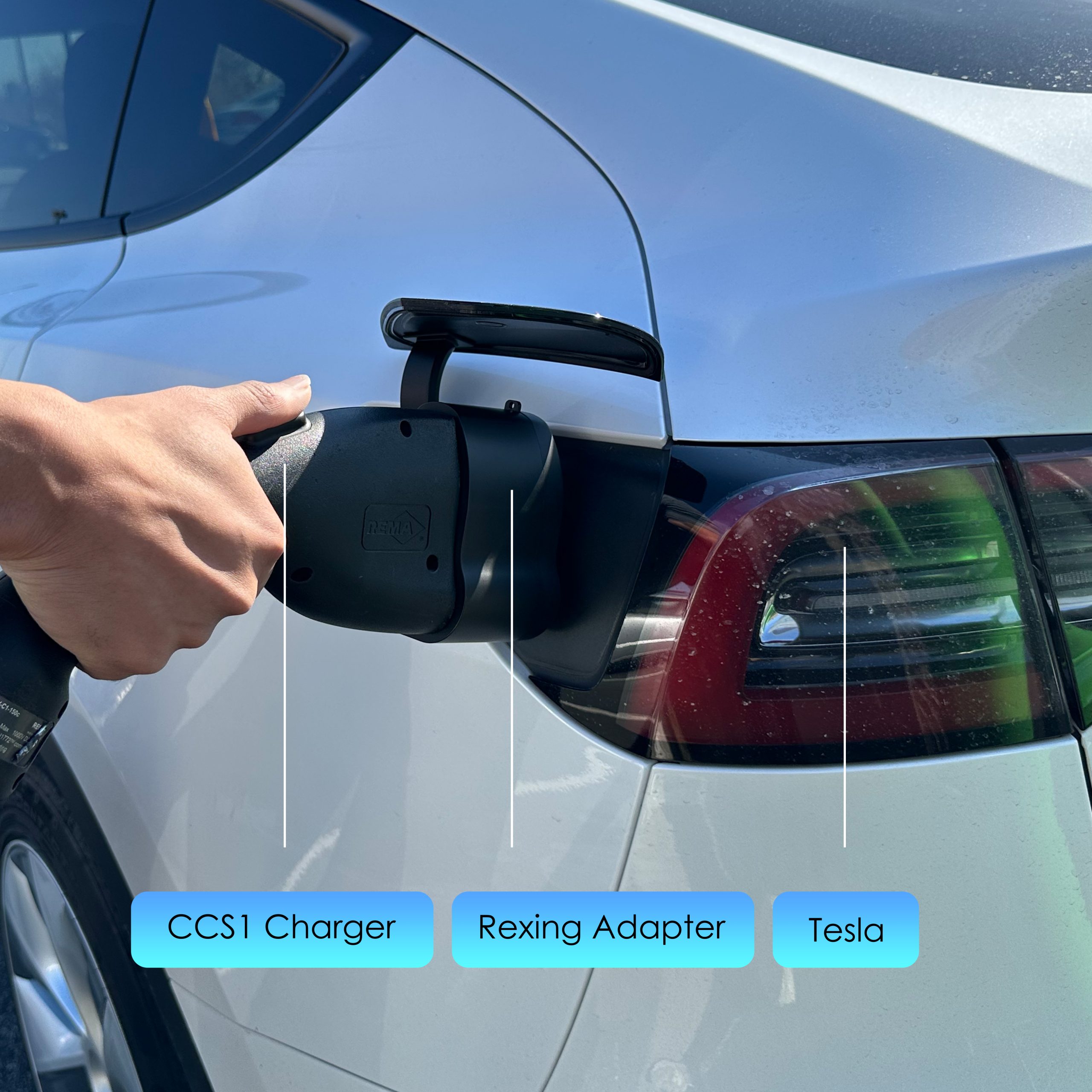 Rexing CCS to Tesla Charging Adapter