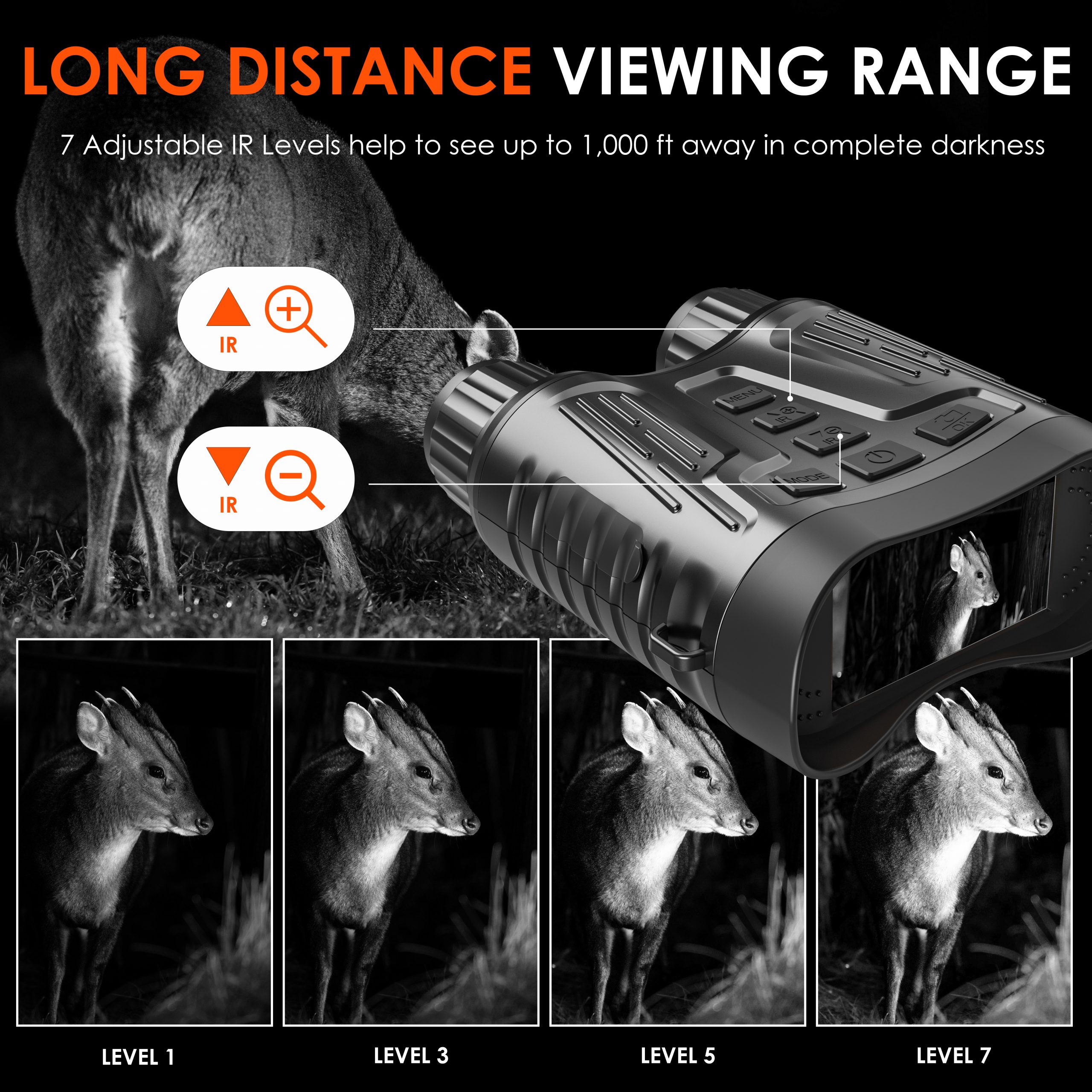 Rexing B1 Pro - 4K IR Night Vision Digital Binocular