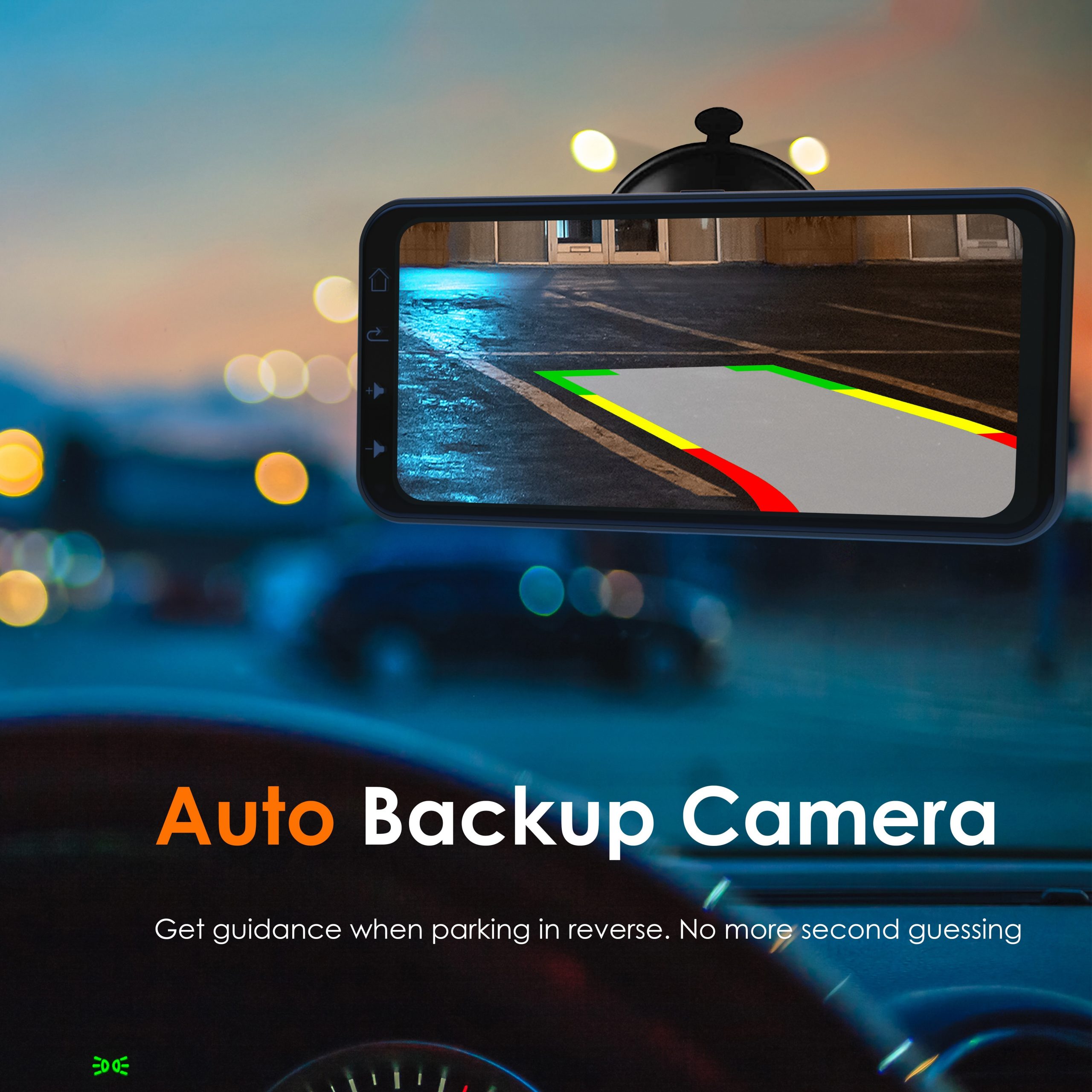 REXING Wireless Multimedia Receiver RoadMate CPDuo - CarPlay + Android Auto + Dash Cam Feature