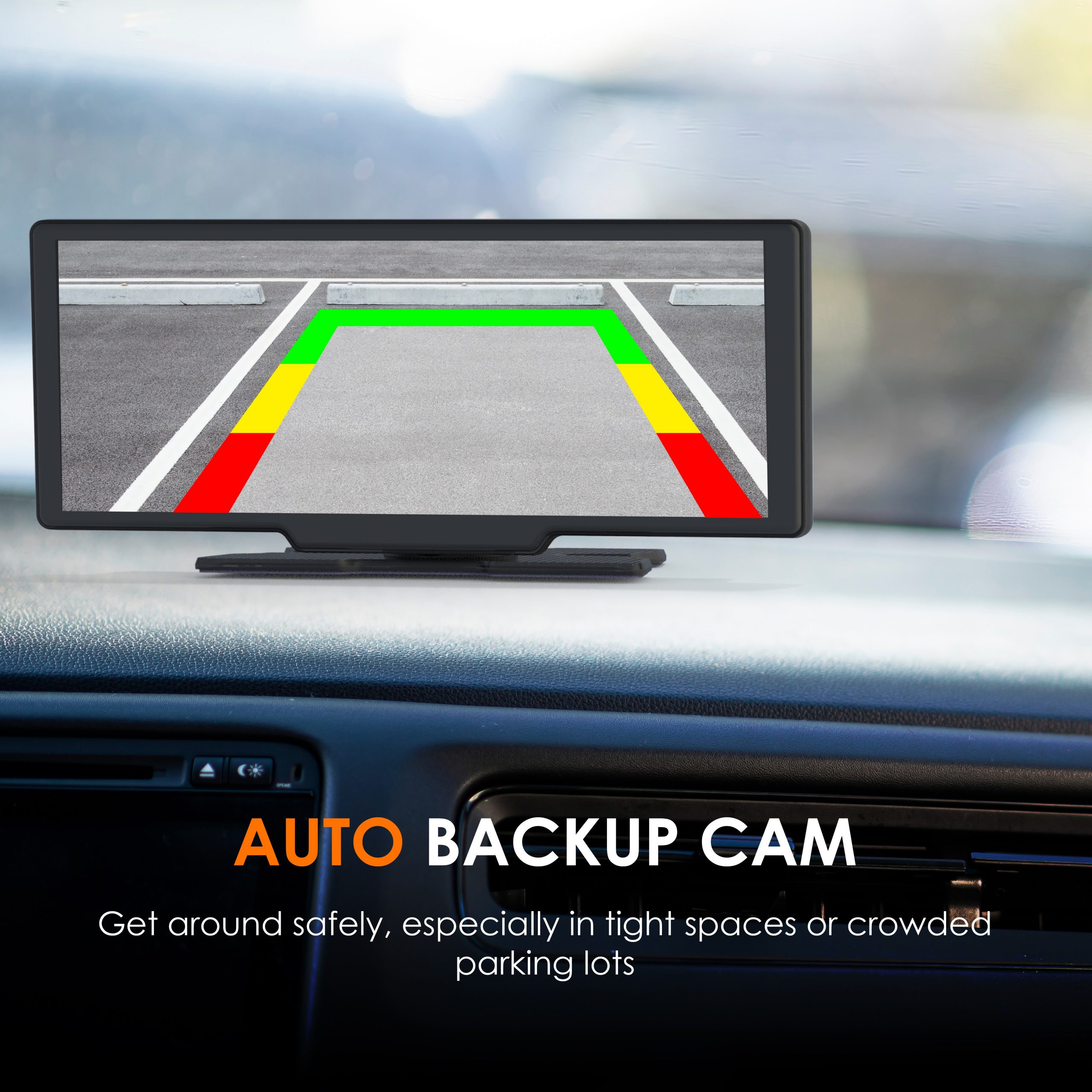 REXING CPDuo Pro - Wireless Apple CarPlay / Android Auto Receiver with 10.26-inch LCD Touchscreen